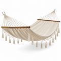Amaca in Cotone e Legno Massello Avorio 200x150 cm