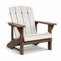 Sedia Adirondack in legno e legno composito bianco marrone