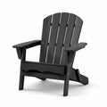 Sedia Adirondack in legno per esterno nero