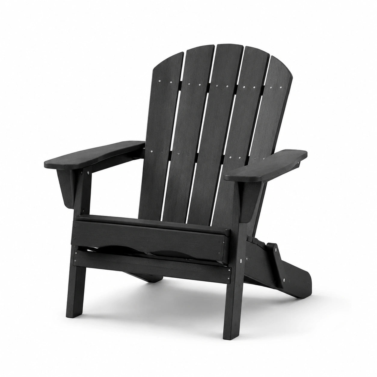Sedia Adirondack in legno per esterno nero