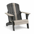 Sedia Adirondack in legno composito grigio e marrone 80x75x95 cm