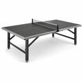 Tavolo da Ping Pong in MDF e Acciaio Nero 274x152.5x76 cm