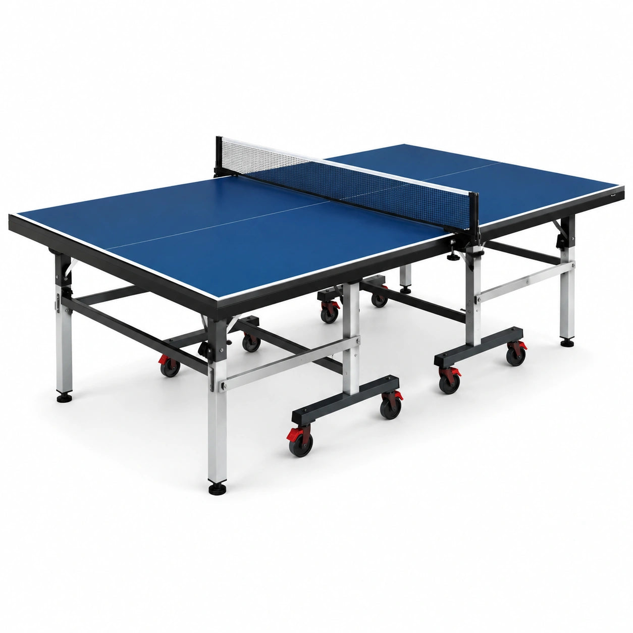 Tavolo da Ping Pong Pieghevole con Superficie in MDF e Telaio in Acciaio