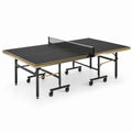 Tavolo da Ping Pong Pieghevole Nero/Oro con Struttura in Acciaio